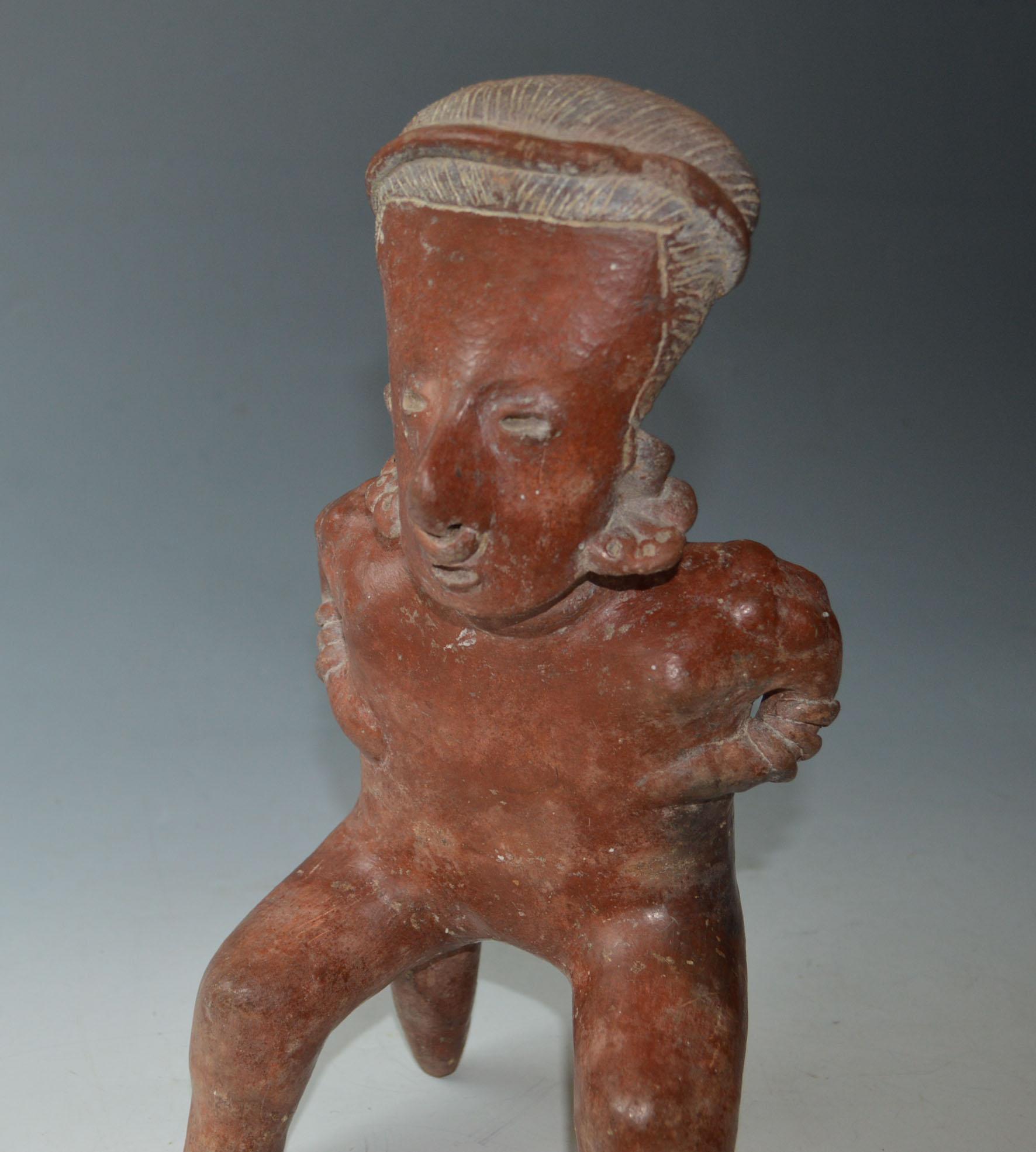 Hand-Crafted Pre Columbian Jalisco  Figure West Mexico Circa B.C. 100-300 A.D For Sale
