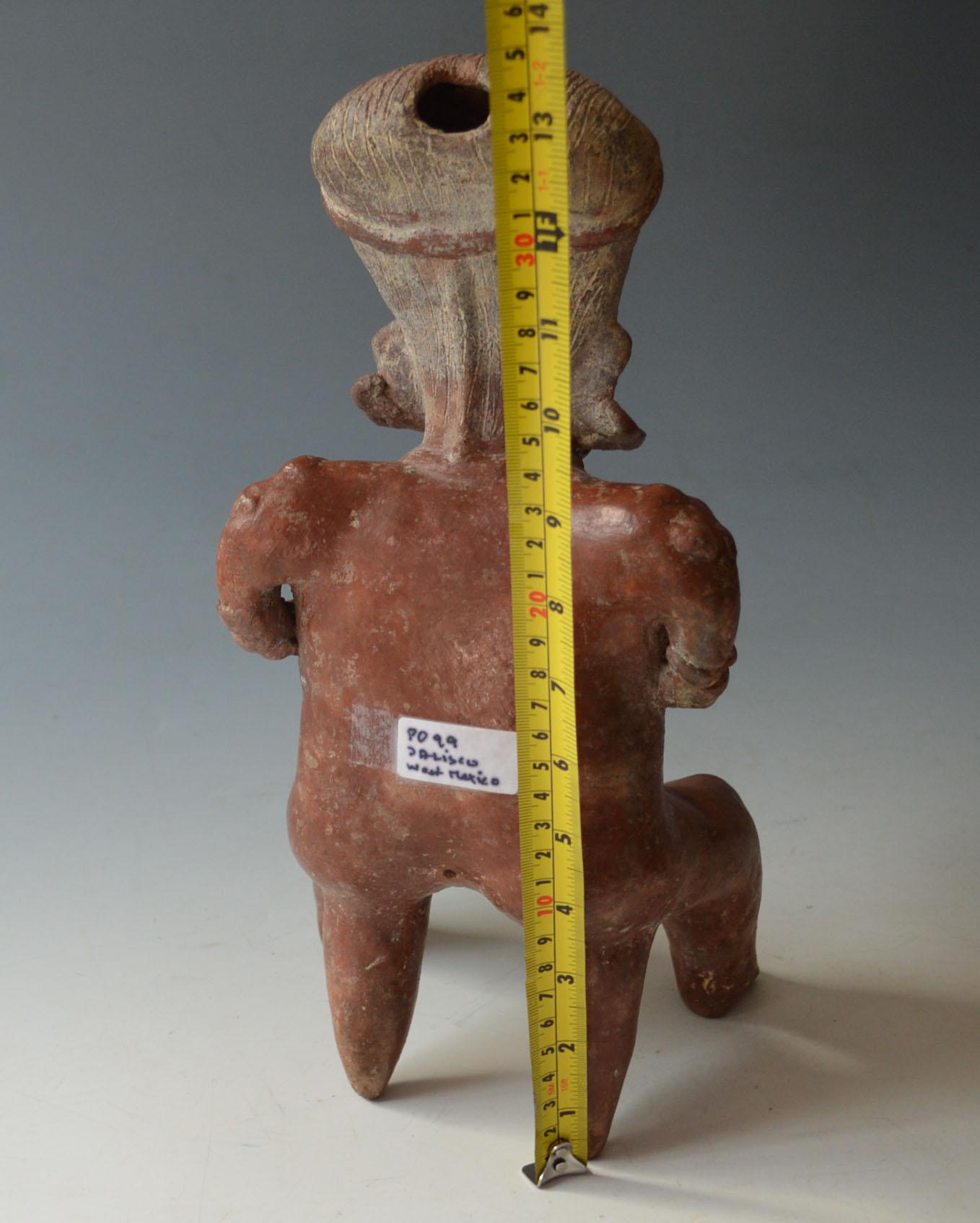 Präkolumbianischer Jalisco  Figure West Mexico Circa B.C. 100-300 A.D. (Töpferwaren) im Angebot