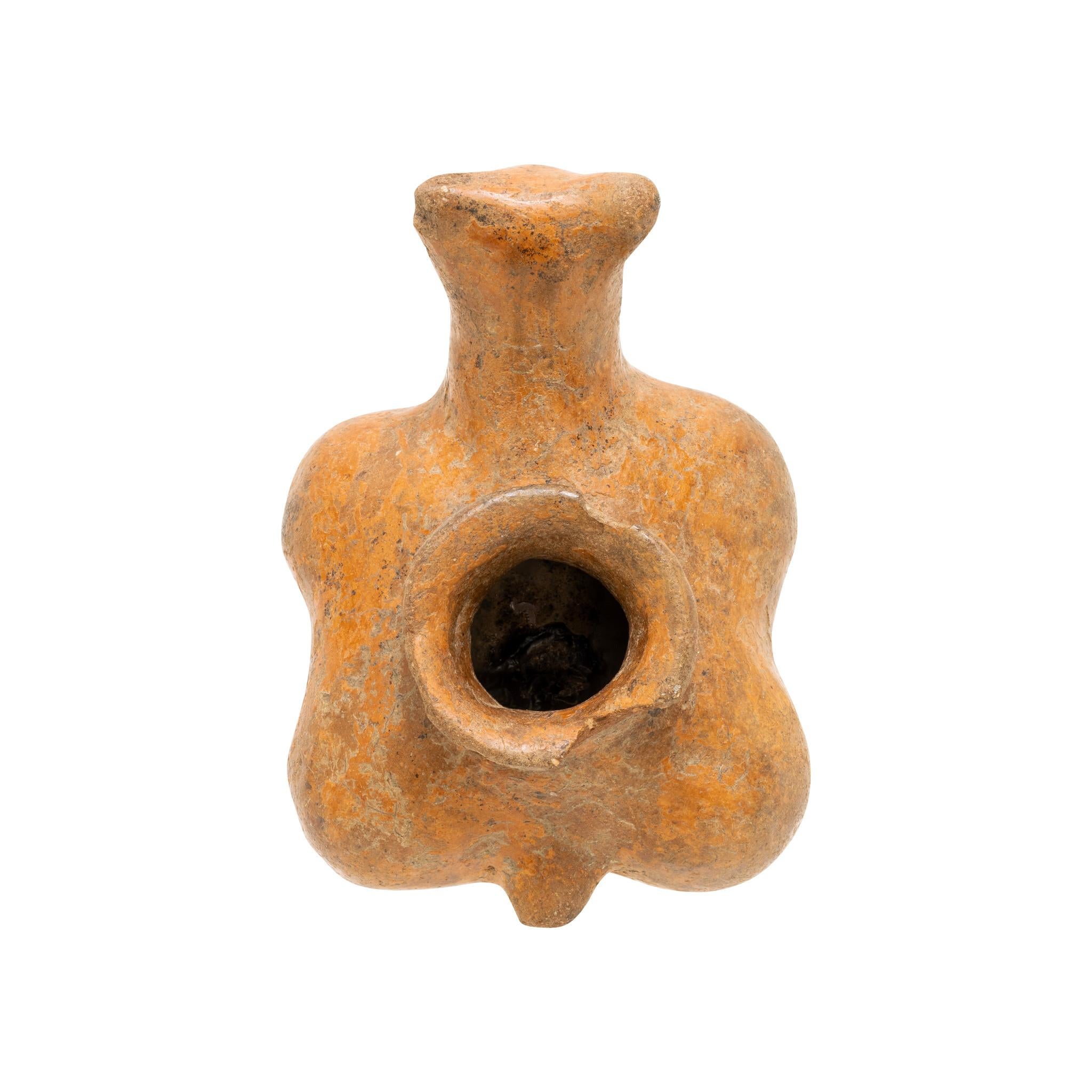 Vase à chien quadrupède en terre cuite rouge de Jalisco. 5
