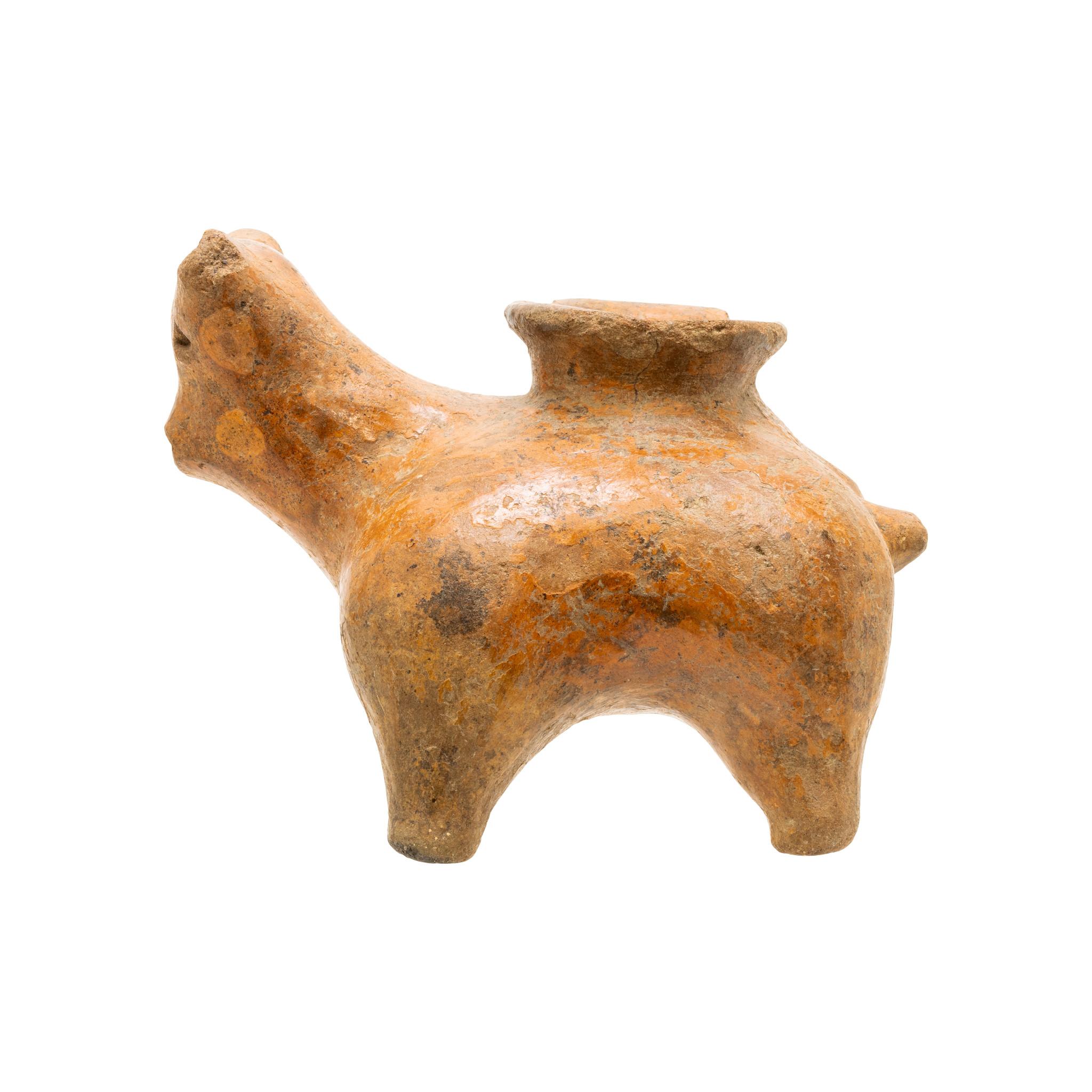 Vase à chien en terre rouge Pre-Columbian Jalisco Bon état - En vente à Coeur d'Alene, ID
