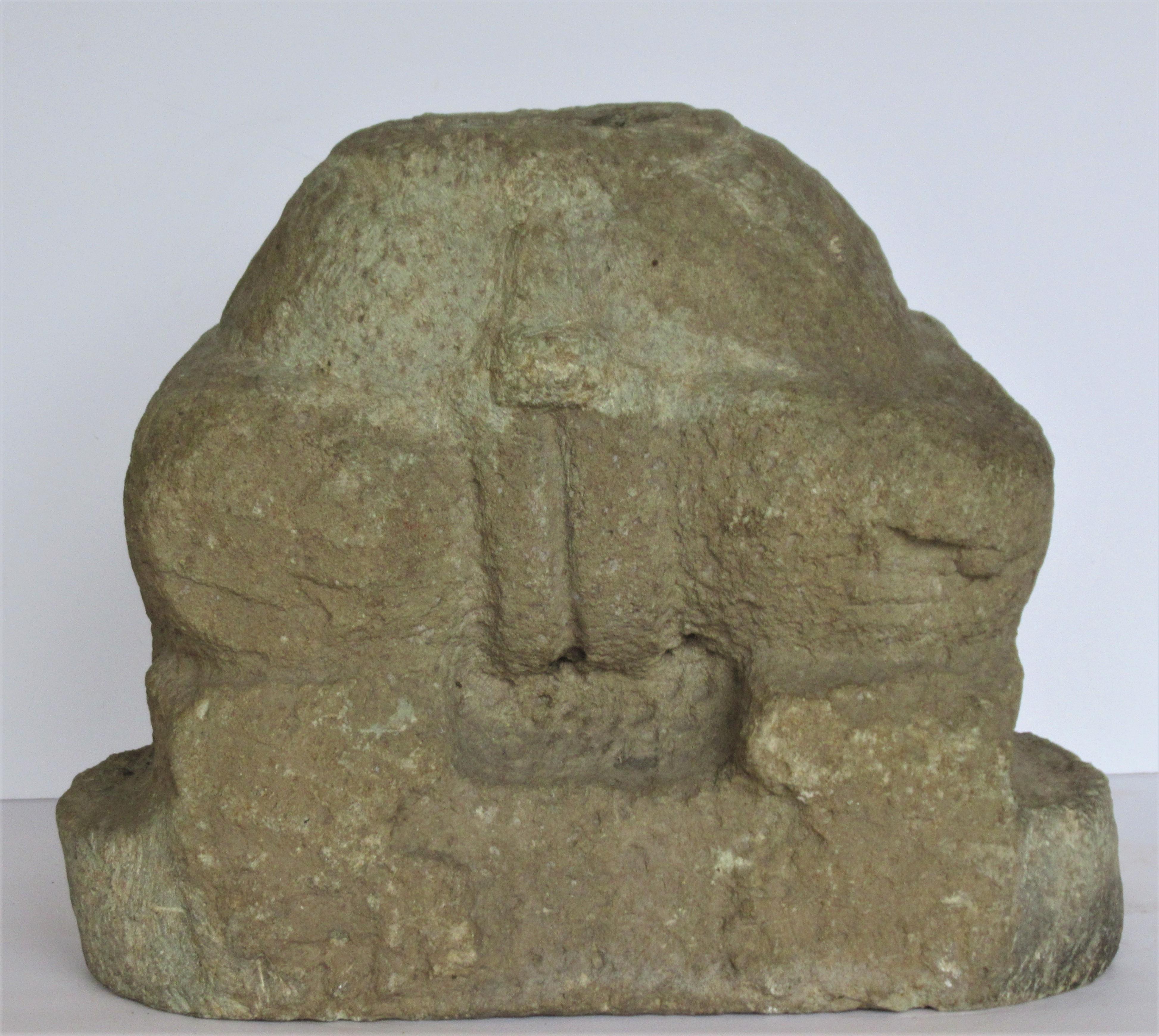 Pre-Columbian Large Carved Stone Figure 8