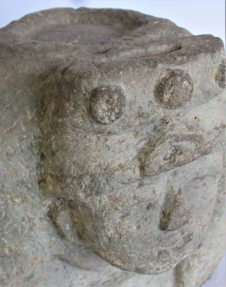 Pre-Columbian Large Carved Stone Figure at 1stDibs