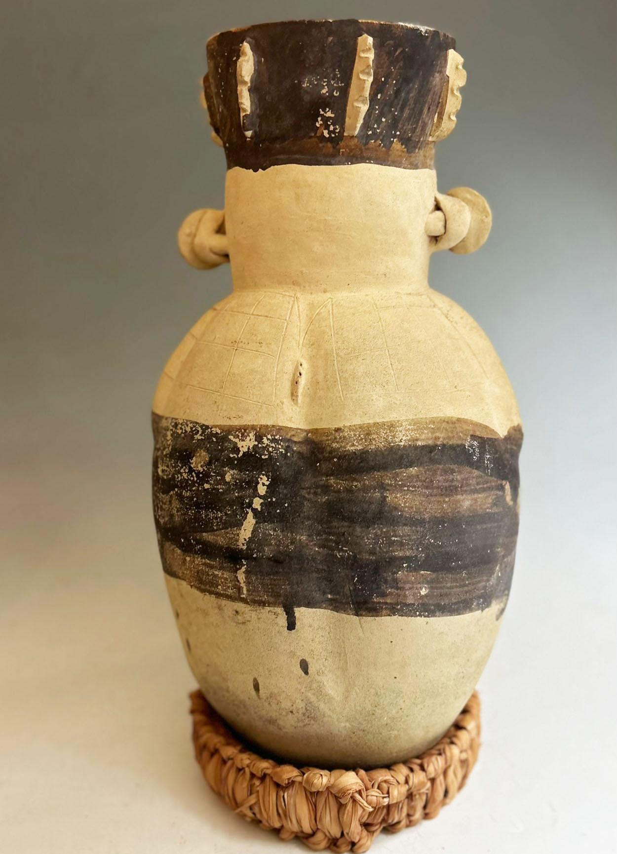 Lana Pre Columbian Large Chancay  Cuchimilco Urn South American Antiques in vendita