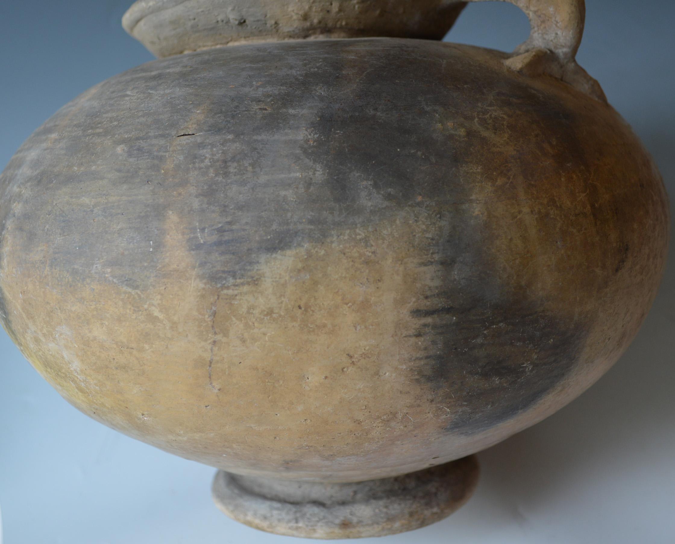 Cotton Pre Columbian Large Tairona anthropomorphic Urn Vessel Colombia