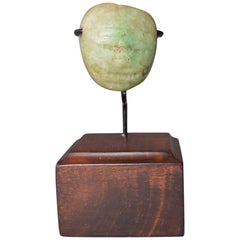 Pre Columbian Maya Jadeite Mask Pendant