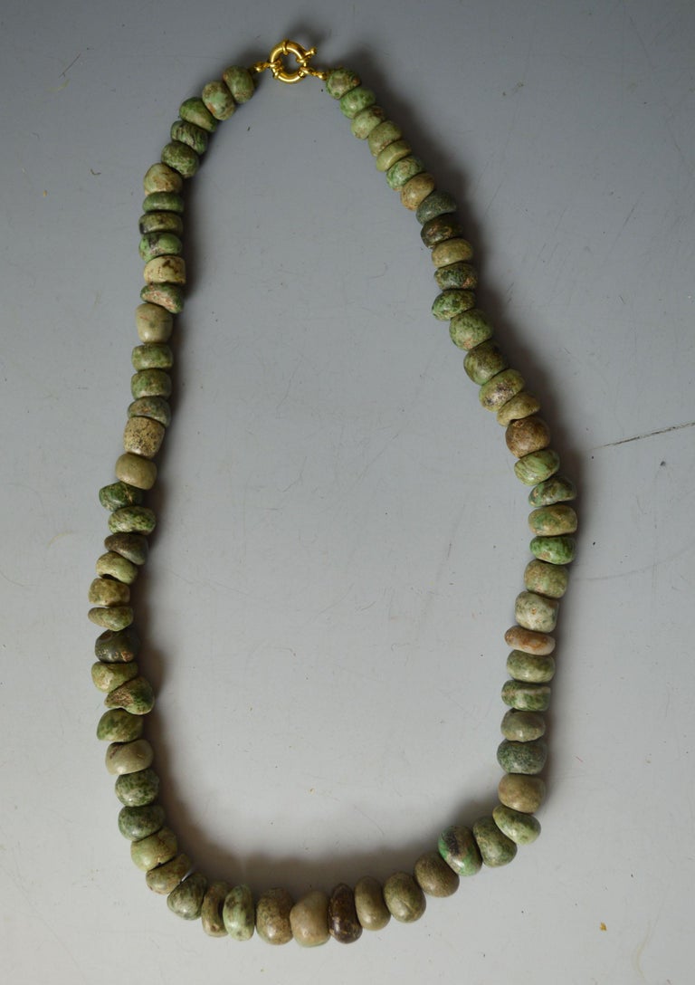 Pre Columbian Maya Jadeite Necklace, circa 6001200 AD at 1stDibs