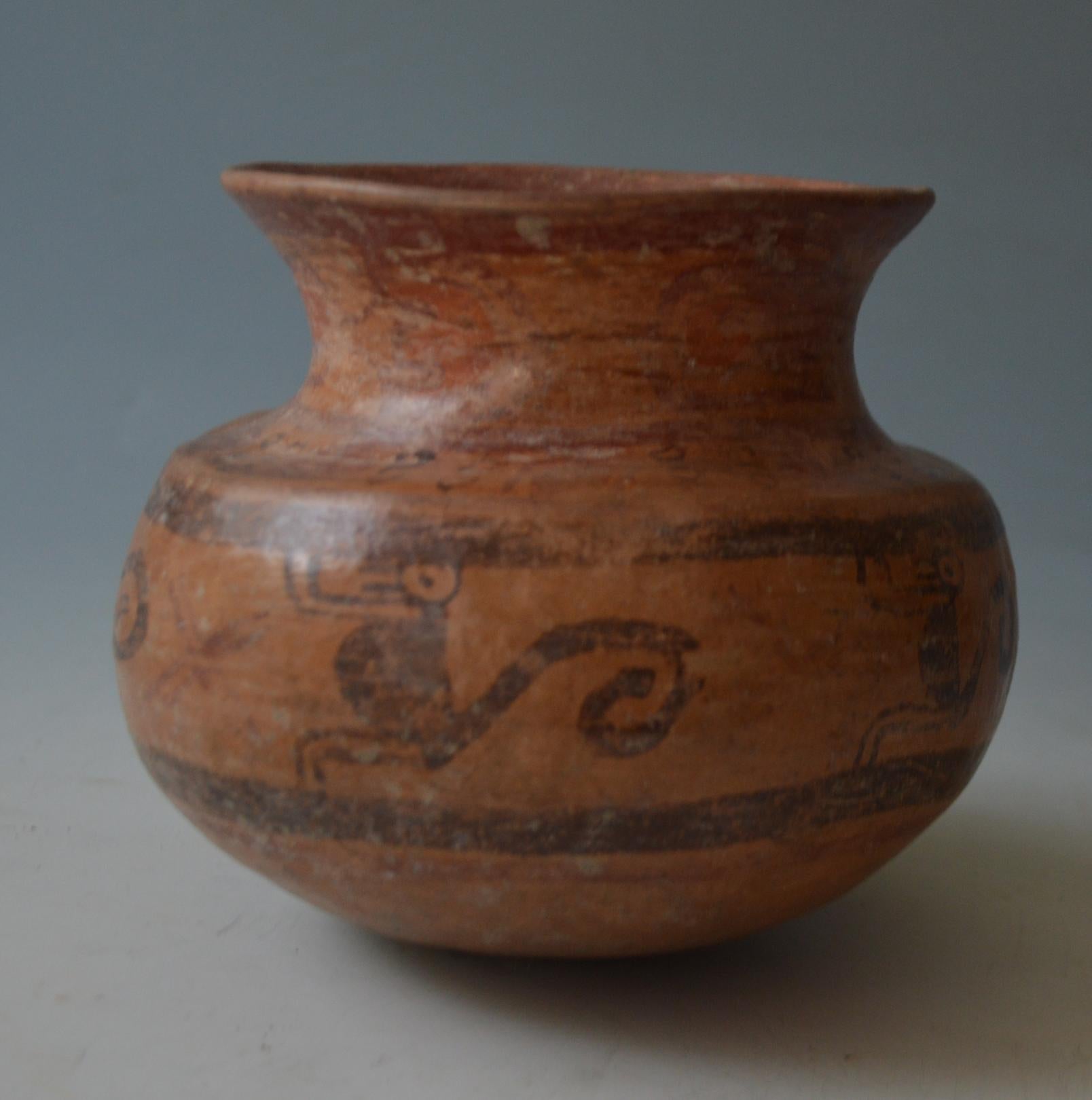 Fait main Bol en poterie polychrome Maya précolombienne vers A.D. 550-950 en vente