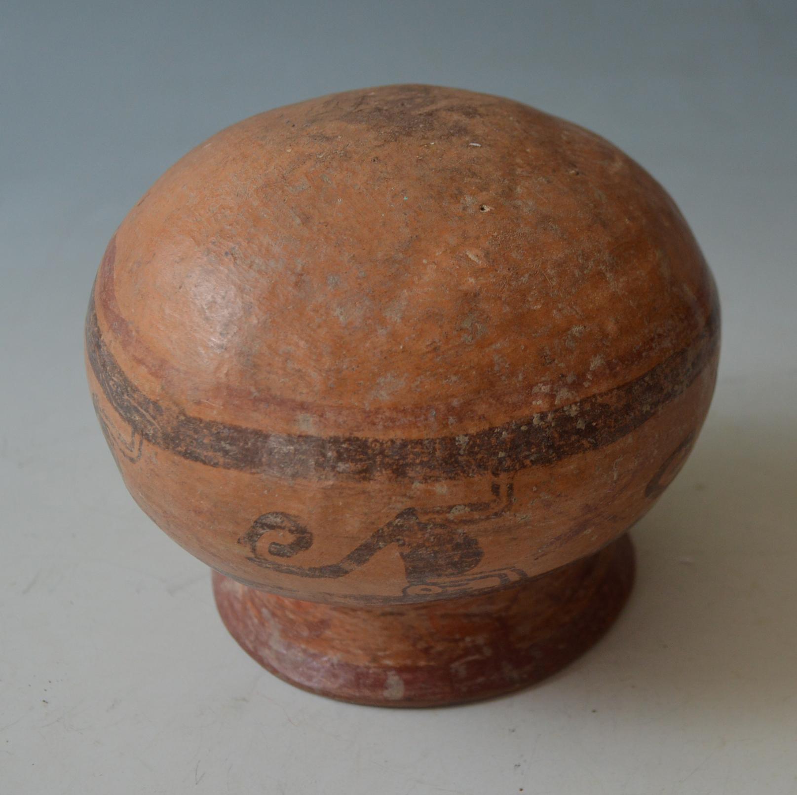 Bol en poterie polychrome Maya précolombienne vers A.D. 550-950 Bon état - En vente à London, GB