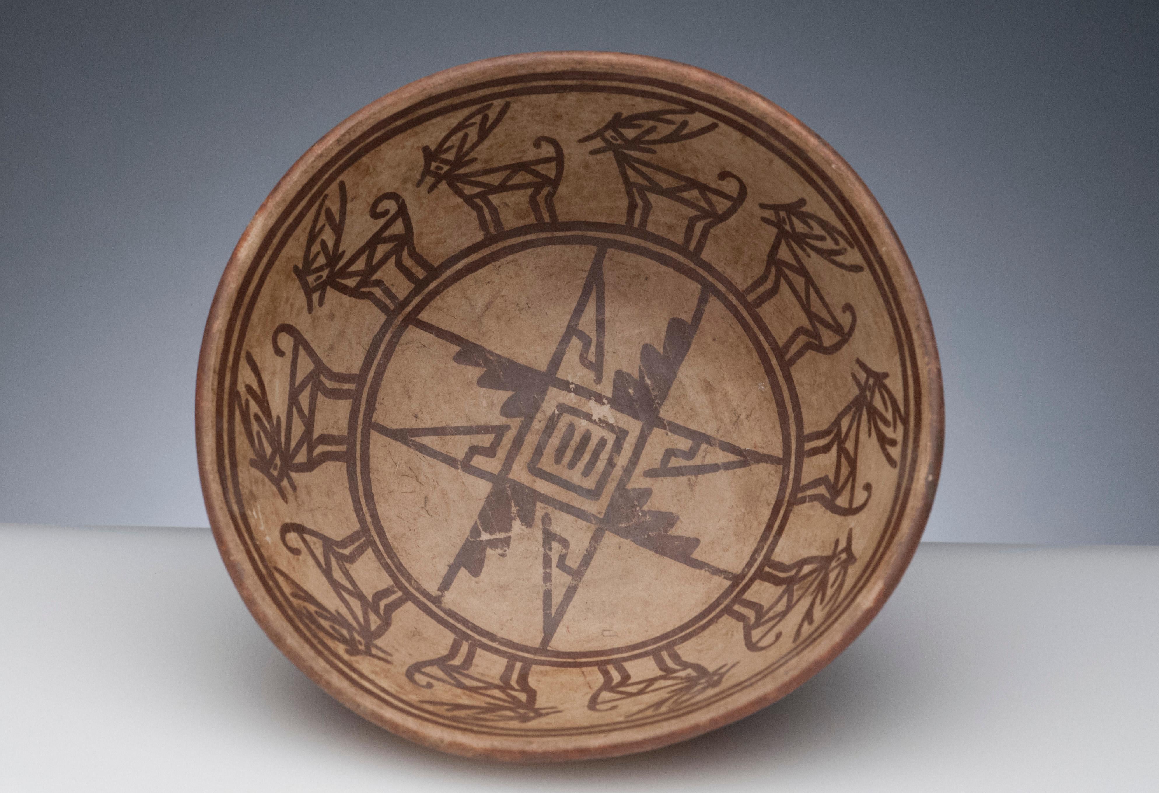 Pre-Columbian Narino Bowl with Deer 5