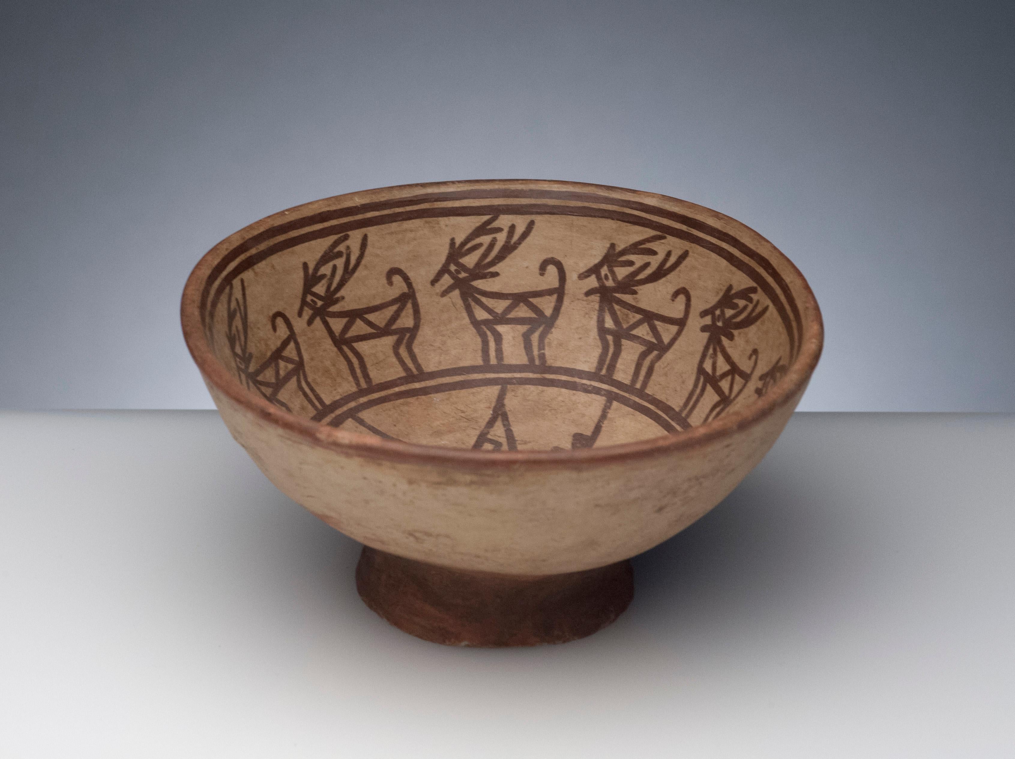 Pre-Columbian Narino Bowl with Deer 2