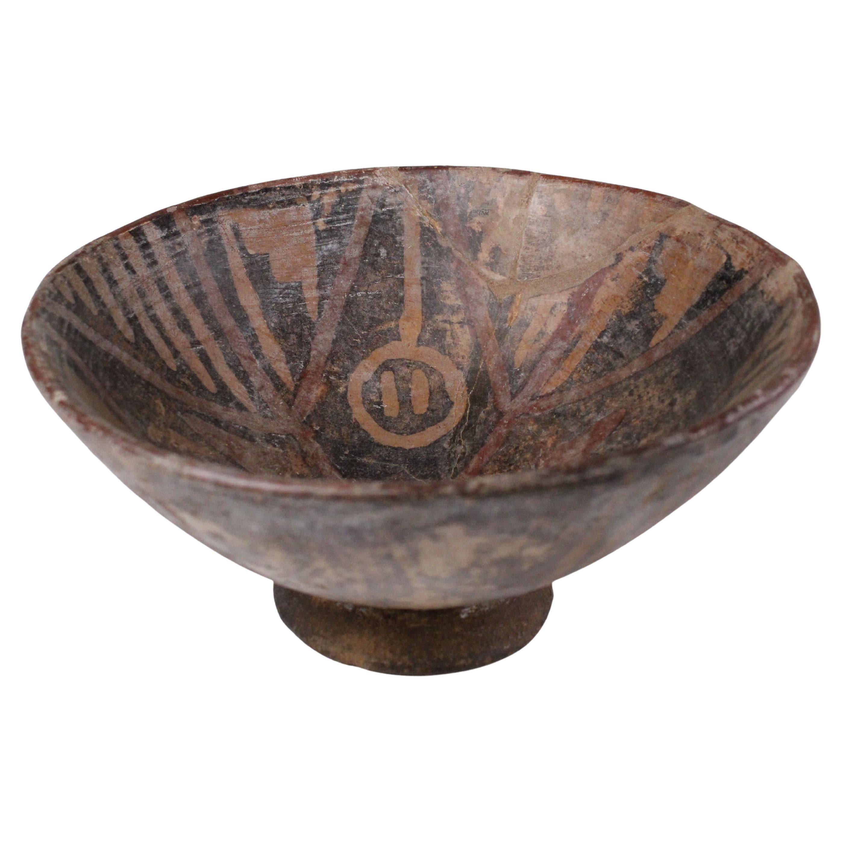 Pre-Columbian Nariño Footed Polychrome Bowl