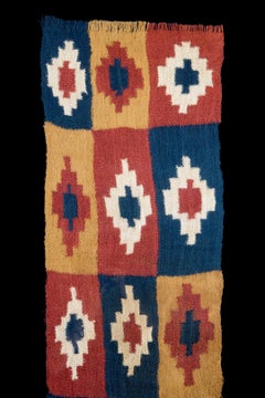 Pre-Columbian Nazca Cross-Patterned Textile, Peru, 300-600 AD, Ex-Sotheby's