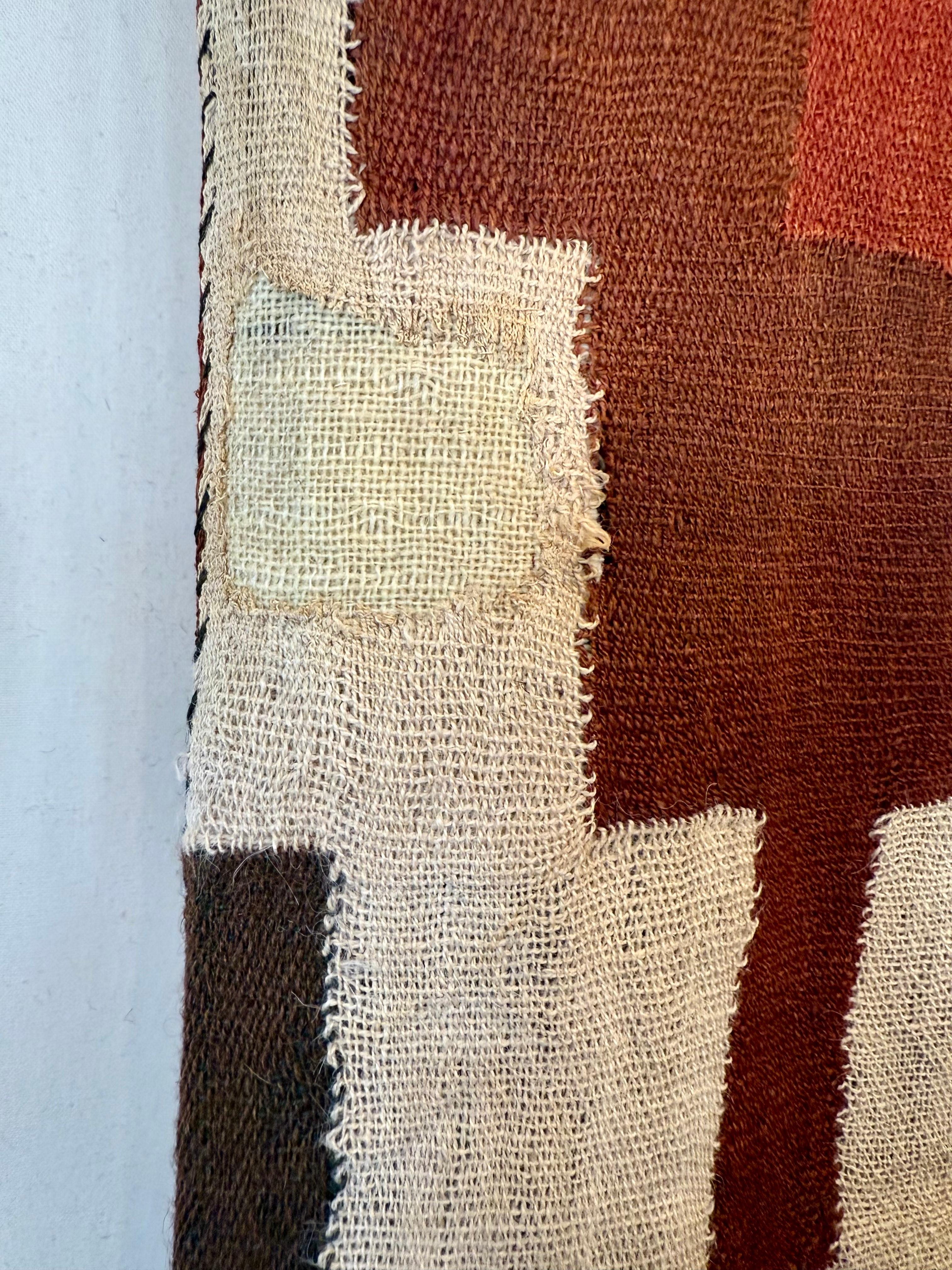 18th Century and Earlier Pre-Columbian Nazca Nasca Stepped Textile Tunic Poncho Peru For Sale