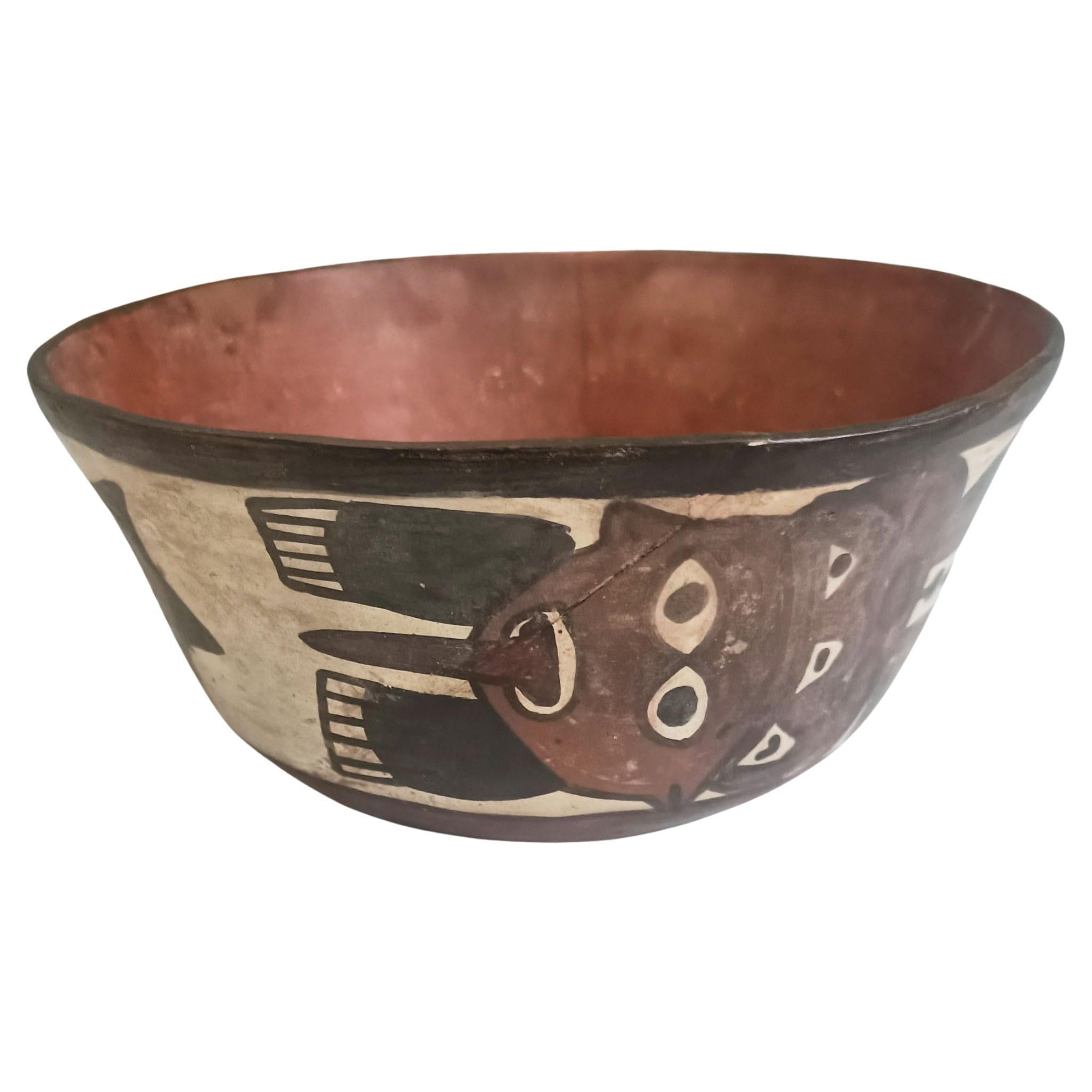 Pre-Columbian Nazca Bol polychrome Art sud-américain