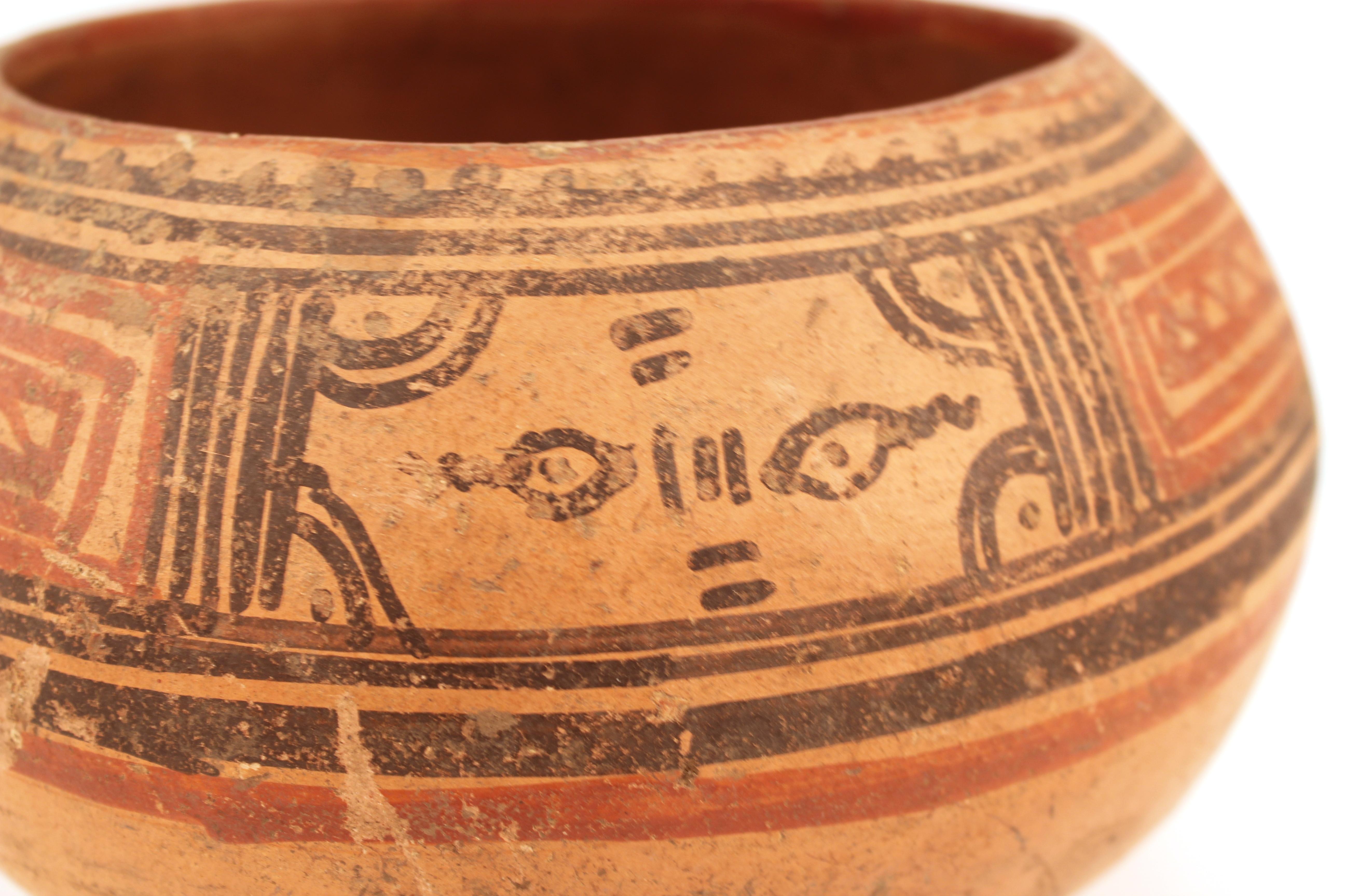 Costa Rican Pre-Columbian Nicoya Pottery Bowl from Costa Rica