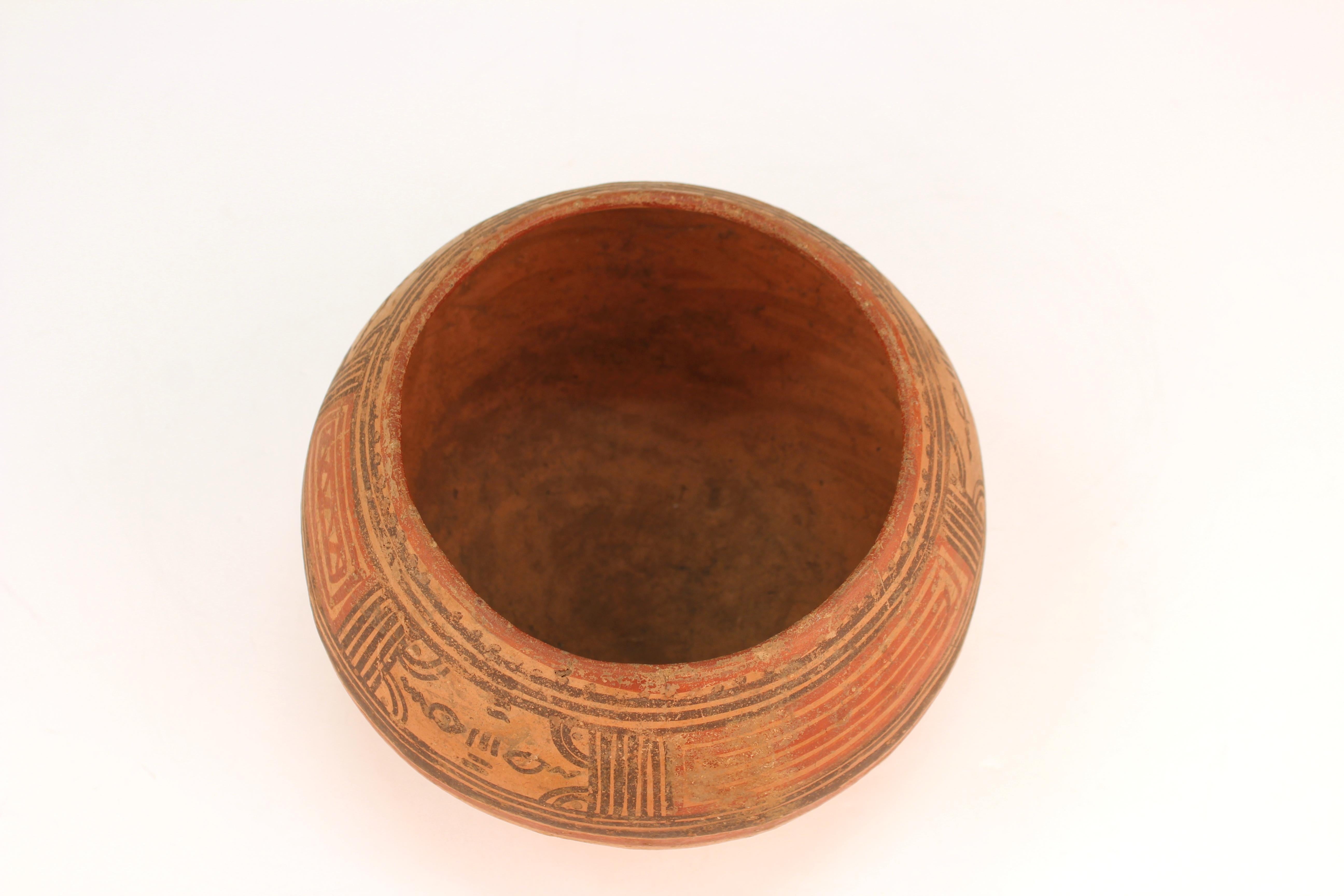18th Century and Earlier Pre-Columbian Nicoya Pottery Bowl from Costa Rica