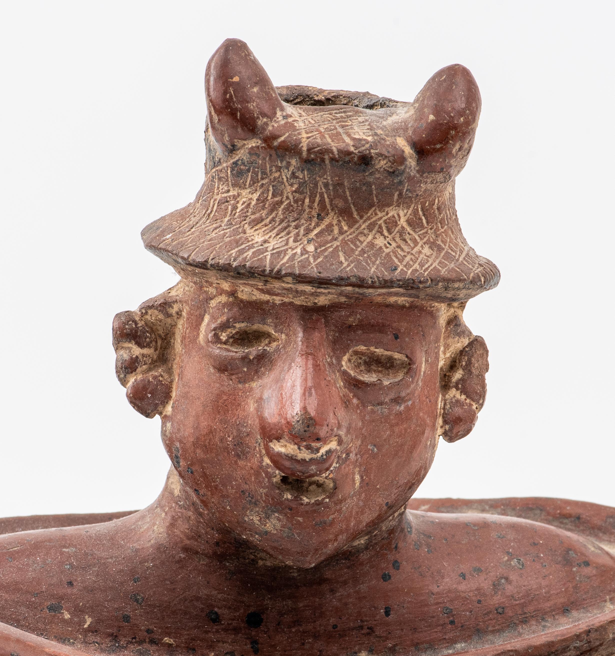 Pre-Columbian Pottery Nayarit Warrior Form Figure 2