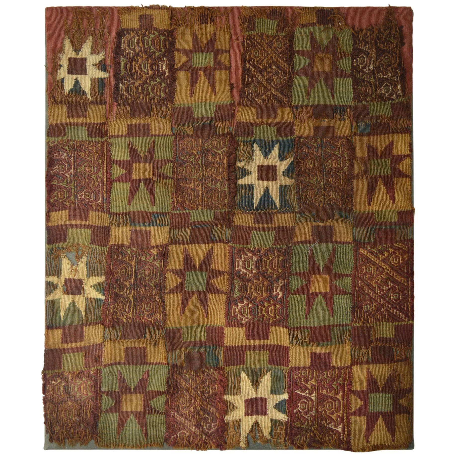 Pre Columbian Rare Inca Textile Panel South American  Interior design