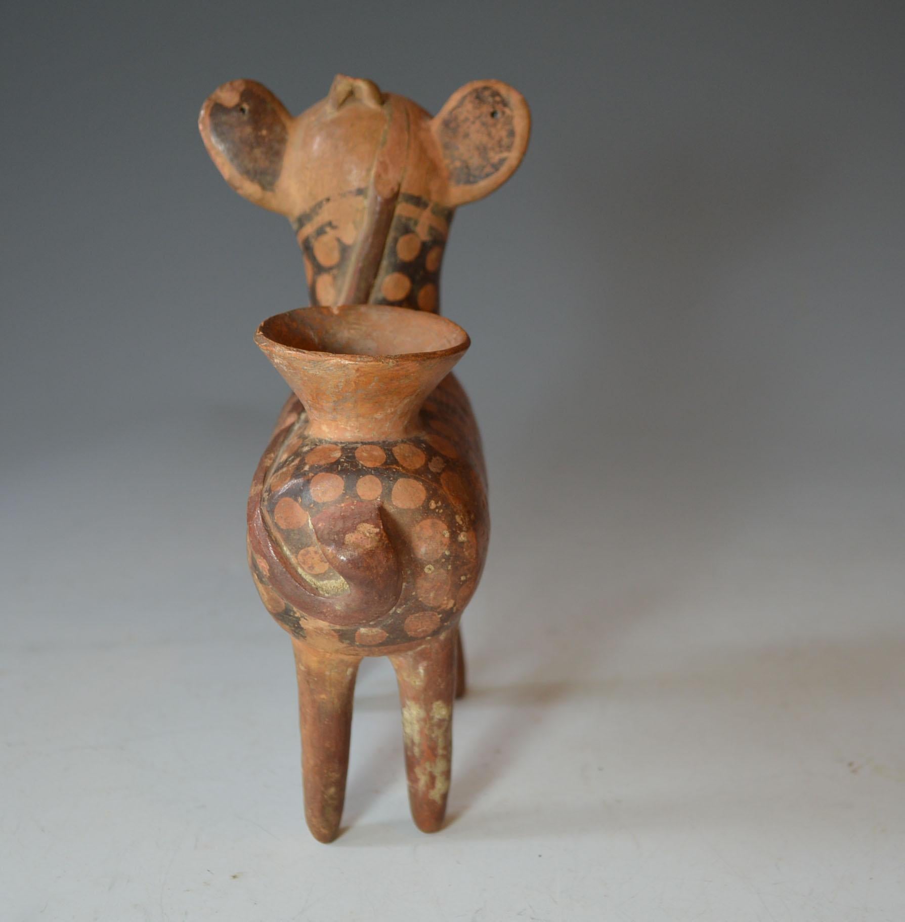 Pre Columbian Rare Recuay Deer Vessel  C 200 BC  Provenance Ex Darwin Keynes In Good Condition For Sale In London, GB