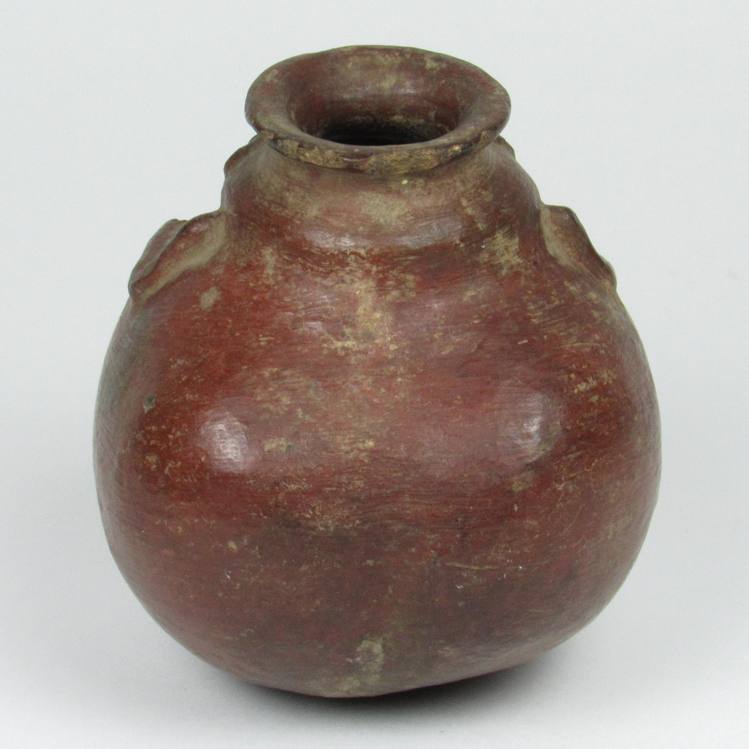 Pre-Columbian Redware Female Form Vessel In Good Condition For Sale In Concord, MA