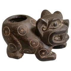 Pre-Columbian Small Chavin Feline Lime vessel ancient south America