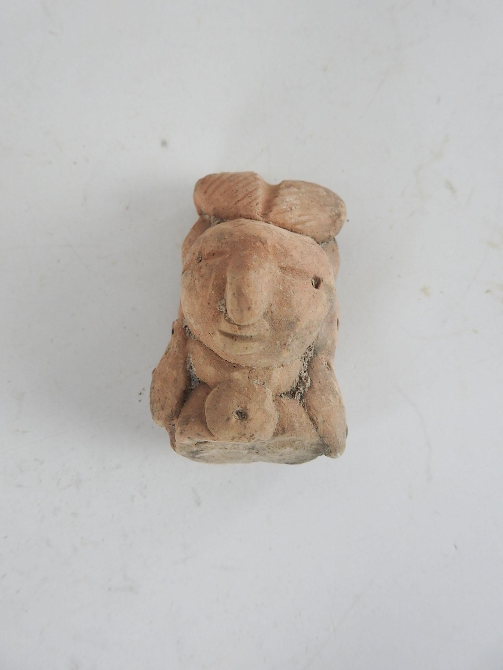 Pre Columbian Small Pottery Head Collection - Set of 5 1