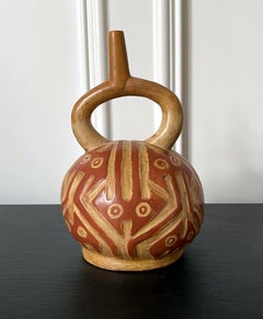 Pre-Columbian Stirrup Vessel from Moche Culture