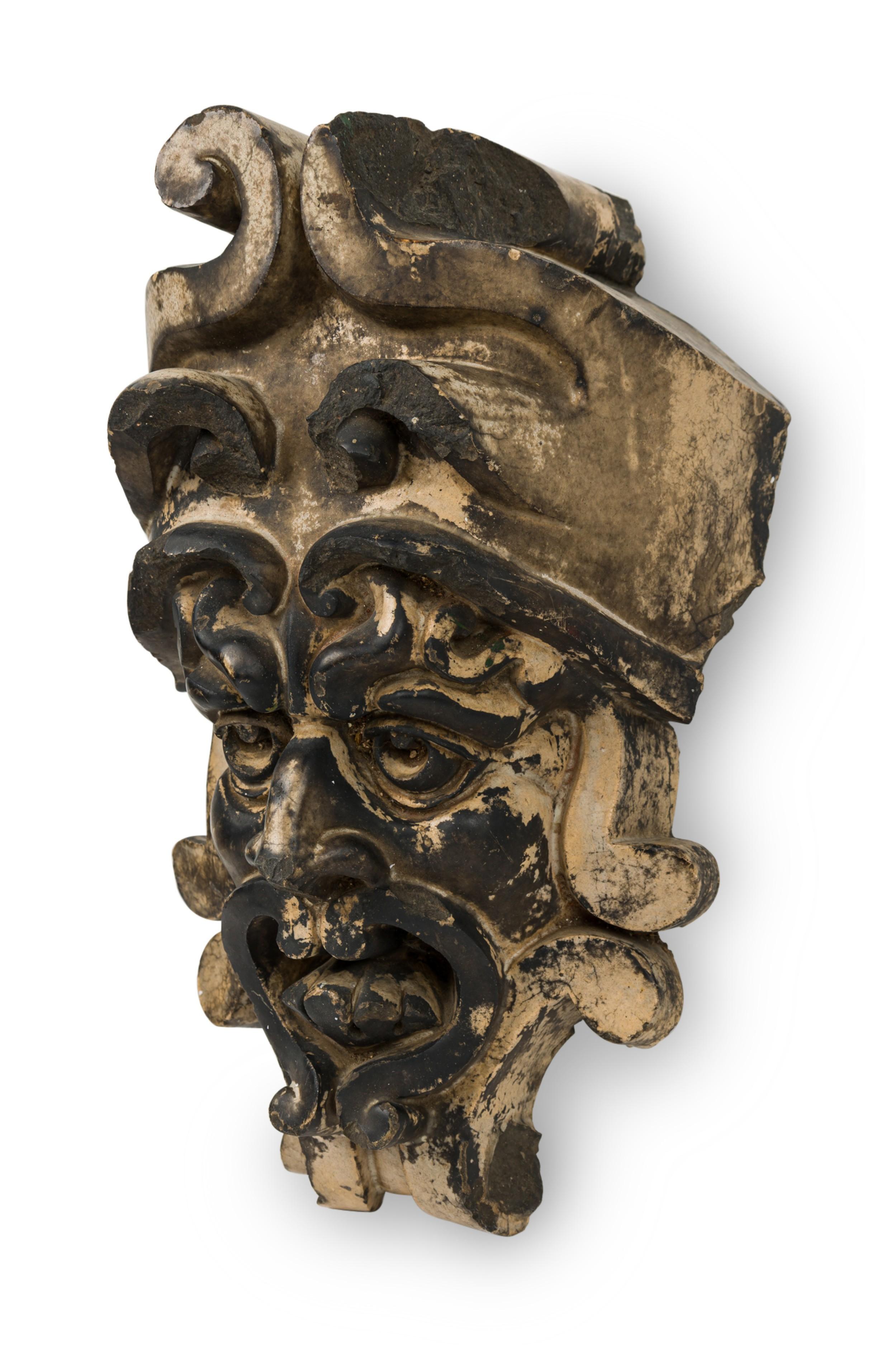 Máscara de terracota de estilo precolombino Moderno de mediados de siglo en venta