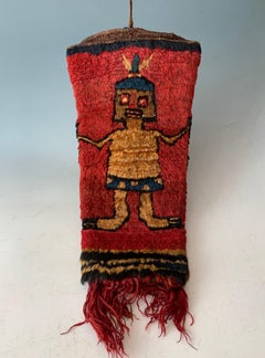 Pre Columbian Superb Rare Large Coca Bag Nazca