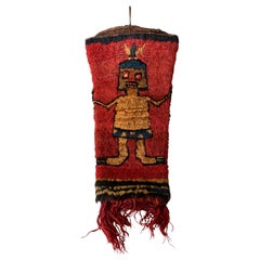 Antique Pre Columbian Superb Rare Large Coca Bag Nazca