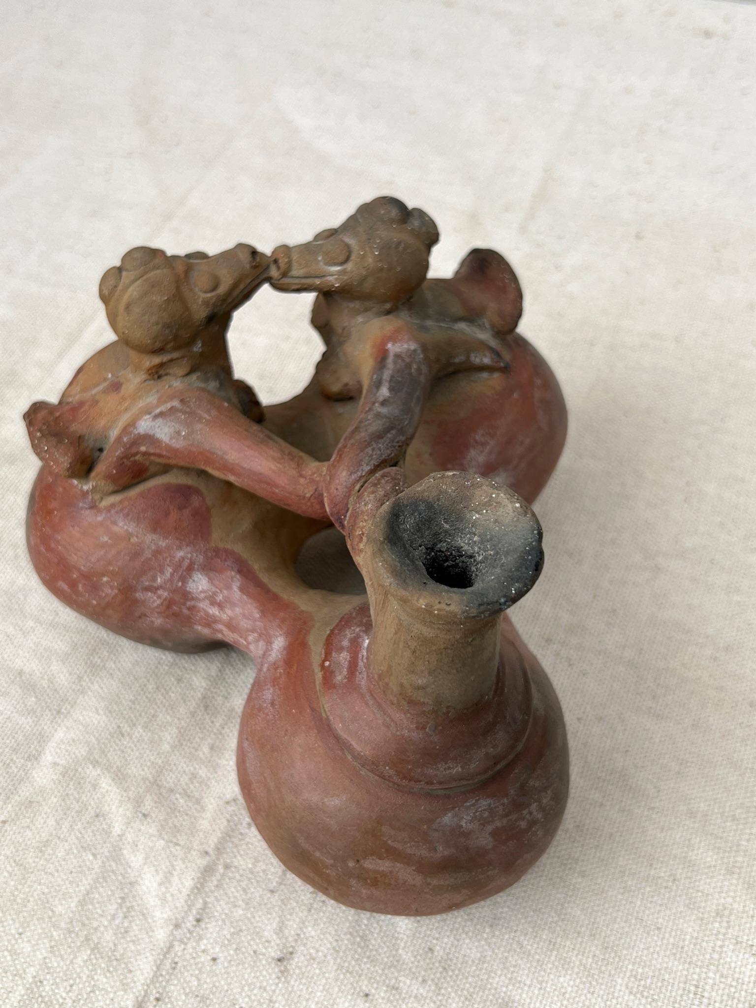 Fatto a mano Vaso in terracotta Chimu Pre-Columbian in vendita