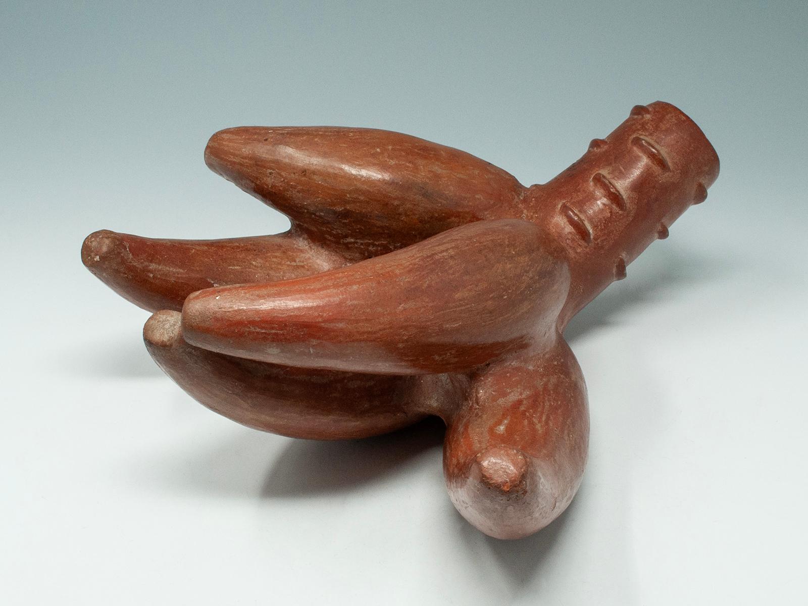 Vasija precolombina de terracota, Cultura Moche, Perú Peruano en venta
