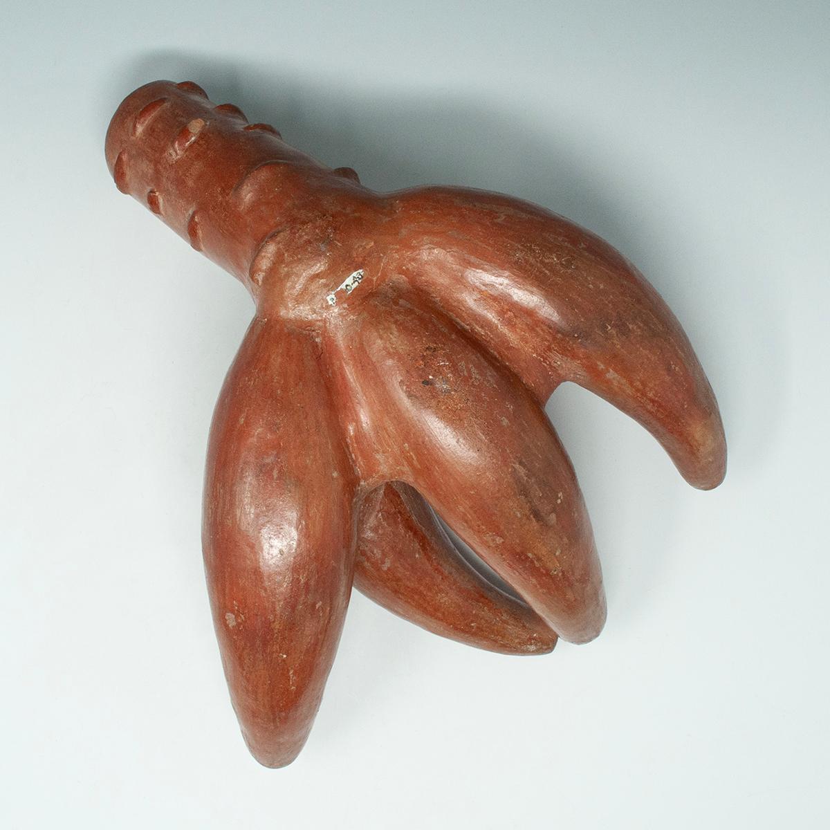 Vasija precolombina de terracota, Cultura Moche, Perú Hecho a mano en venta