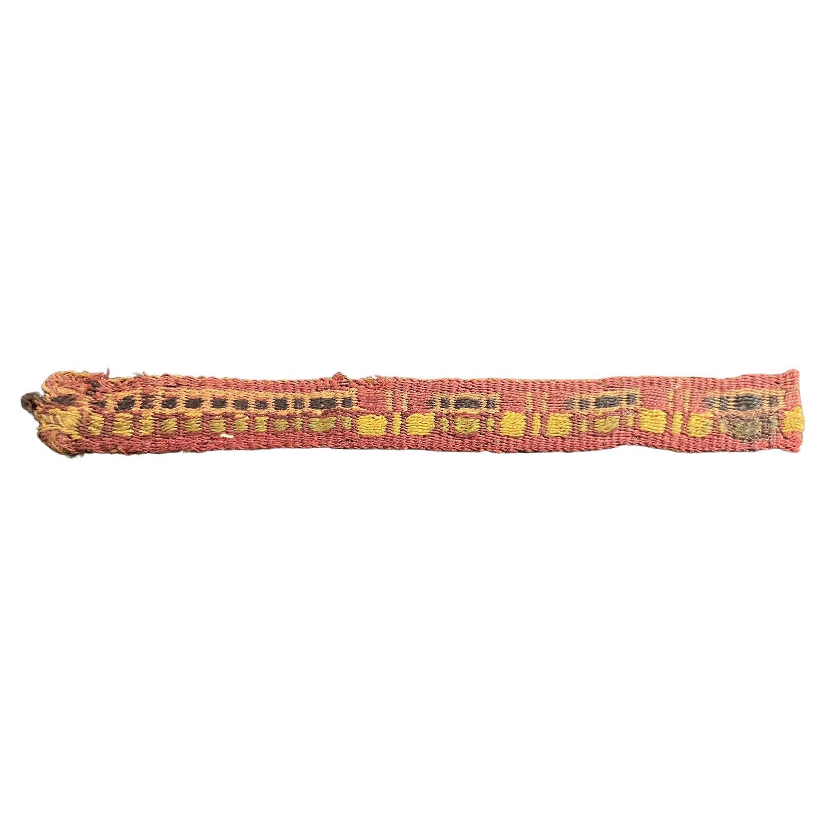 Chancay Pre-Columbian Textile Fragment, Peru ca 1100-1400 AD, Ex Ferdinand Anton