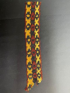 Chancay Pre-Columbian Textile Fragment, Peru ca 1100-1400 AD, Ex Ferdinand Anton