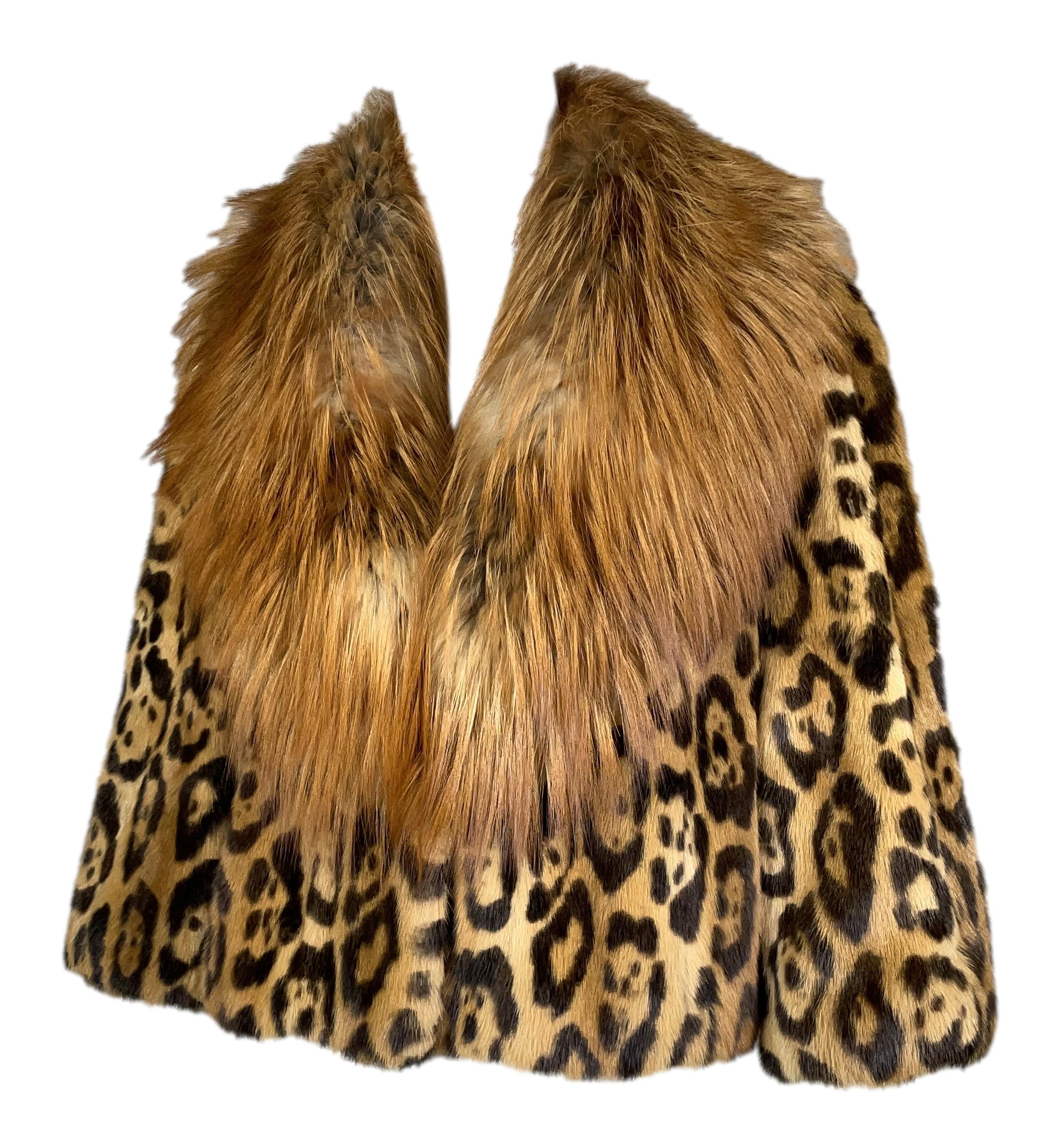 **THANK YOU FOR SHOPPING WITH MES DEUX FILLES**

DESIGNER: Pre-fall 2009 Christian Dior by John Galliano- longer version shown in the runway show- CONDITION: Excellent
FABRIC: Weasel fur with fox fur collar
COUNTRY MADE: Italy
SIZE: French