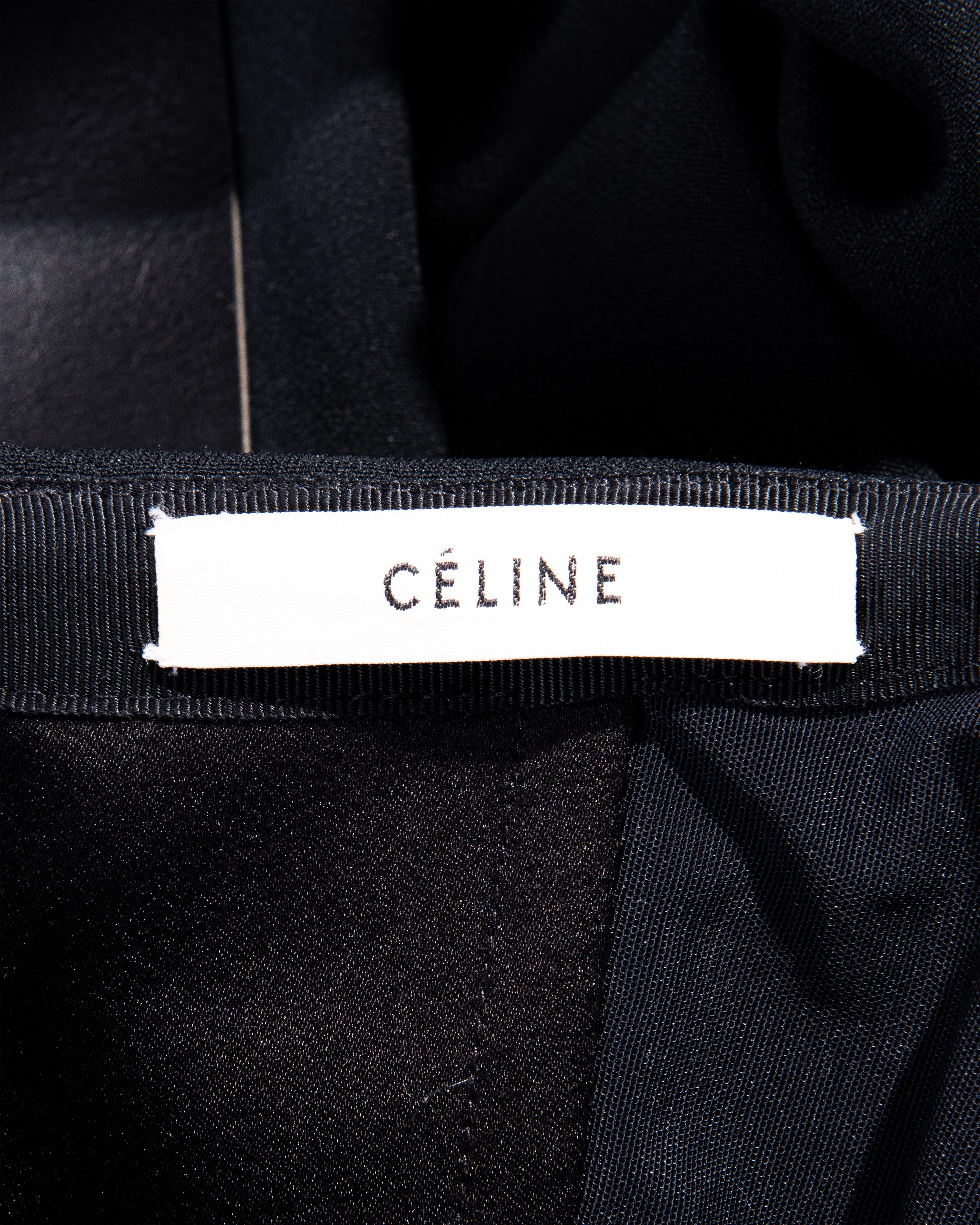 Pre-Fall 2011 Céline by Phoebe Philo Black Strapless Jumpsuit For Sale 3