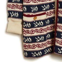 FW1987 Chanel tricolor cashmere maxi cardigan FR40/42