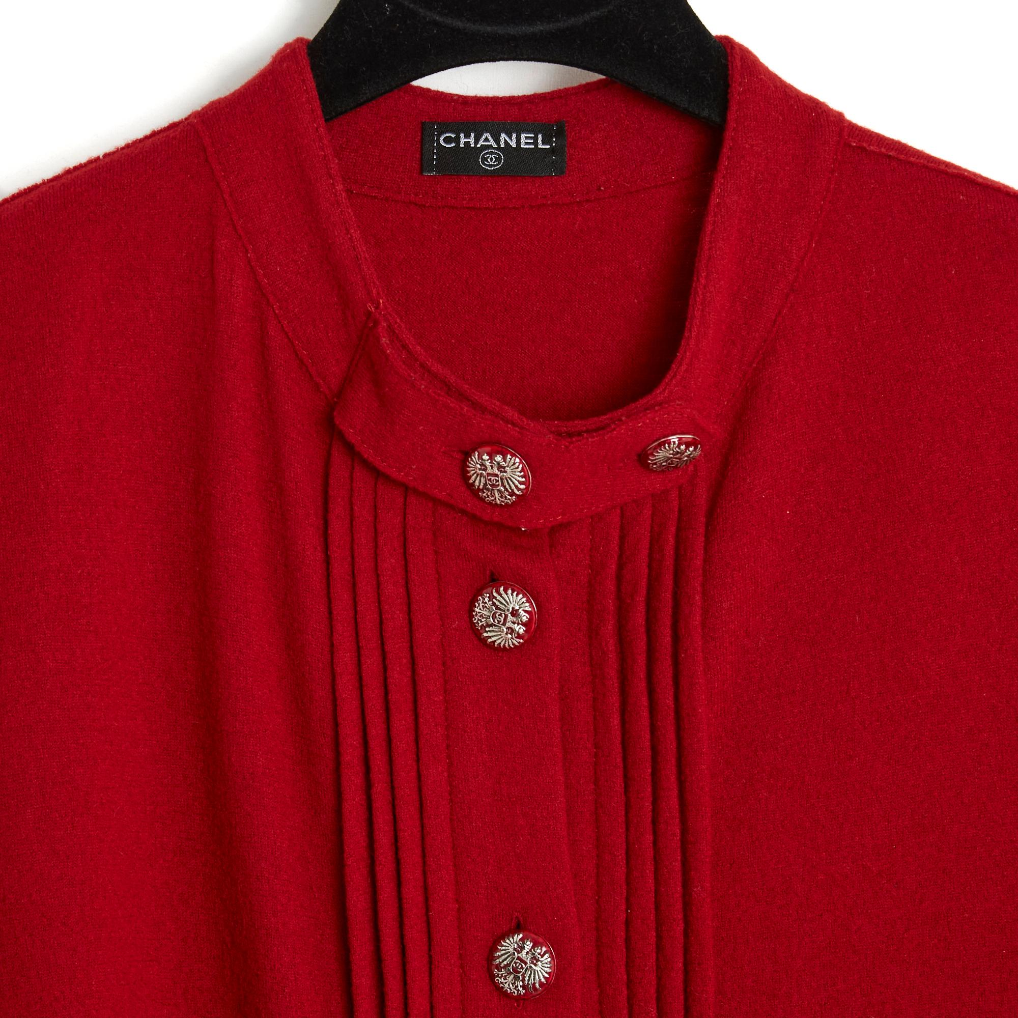 Women's or Men's Pre Fall 2015 Chanel Salzburg FR36/40 Red jersey mini dress tunique