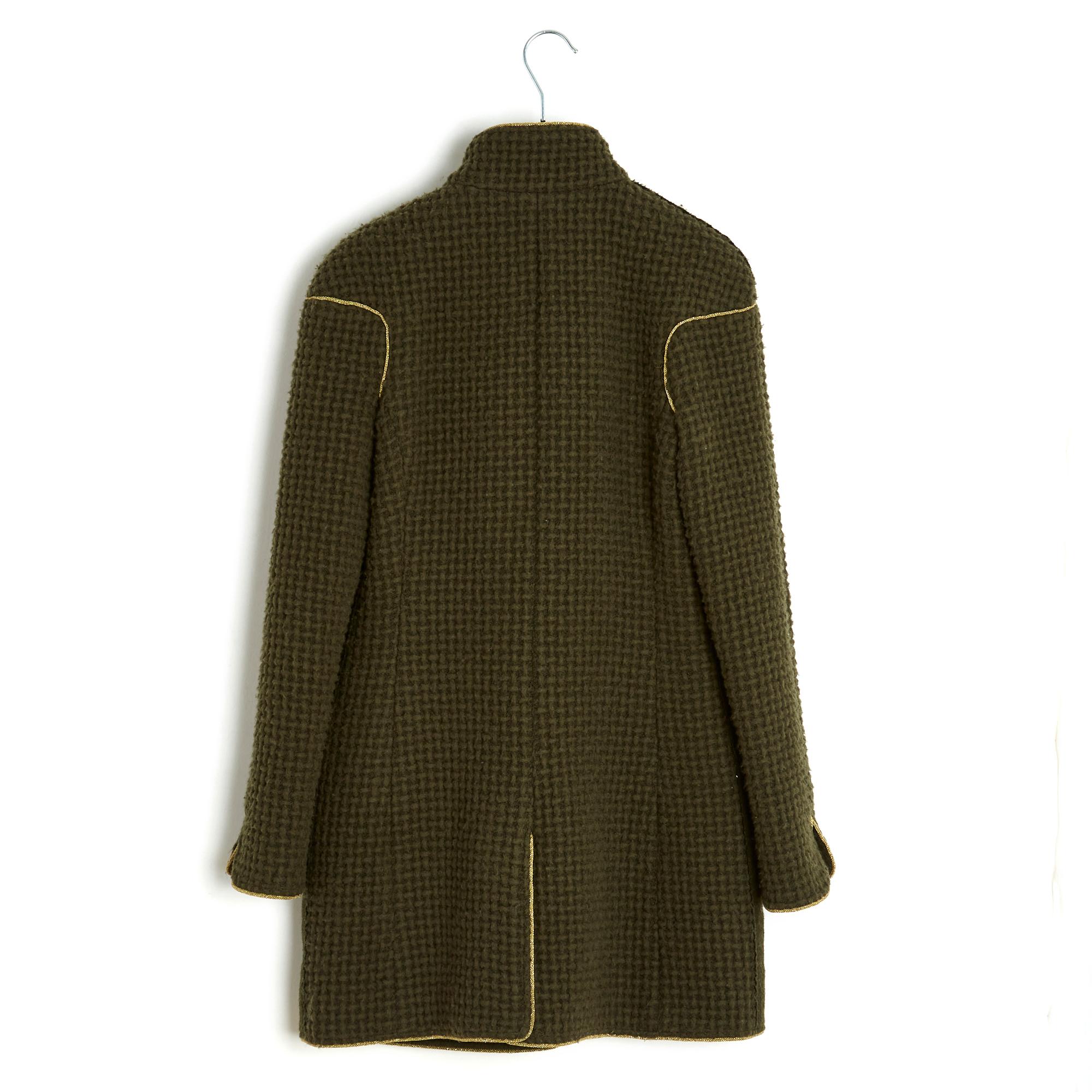 Pre fall 2015 Salzburg Jacket FR38 Khaki soft wool For Sale 3