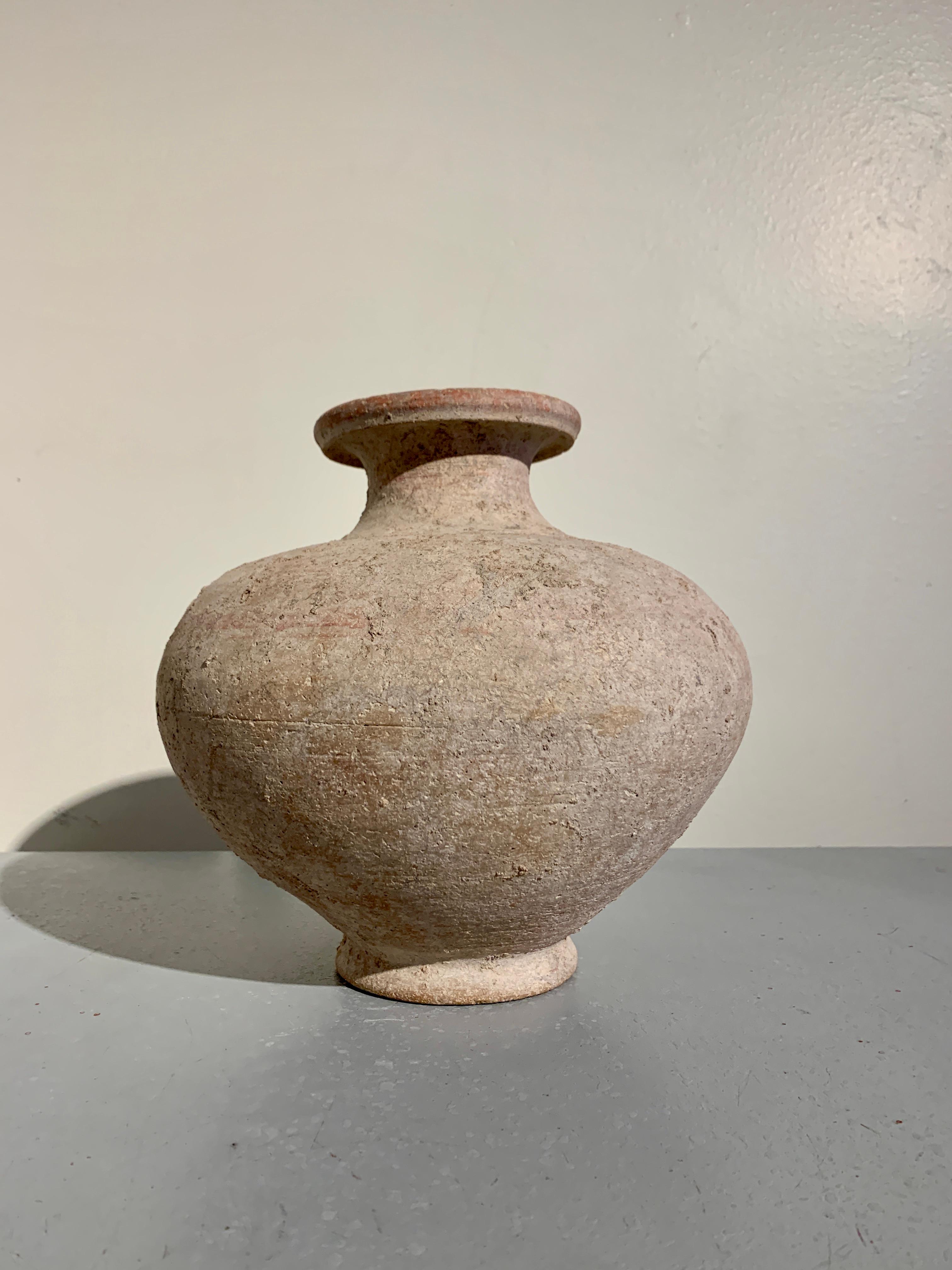 18th Century and Earlier Pre-Khmer Pottery Pouring Vessel, Kendi, 6th-8th Century, Cambodia For Sale