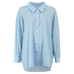 Pre-Loved Acne Studios Women's Blue Button Up Shirt