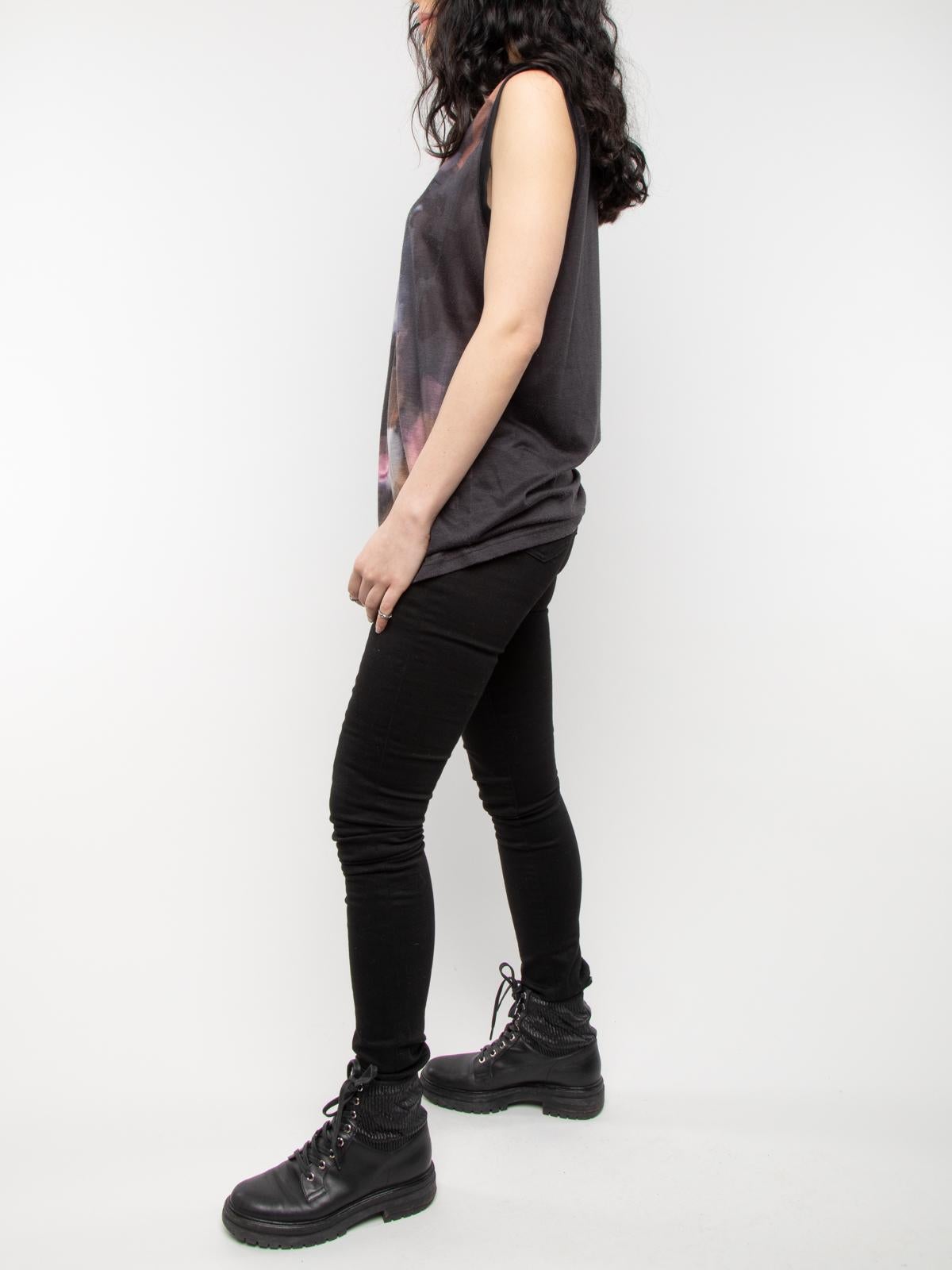 Black Pre-Loved Acne Studios Women's High Waist Straight Leg Denim Jeans For Sale