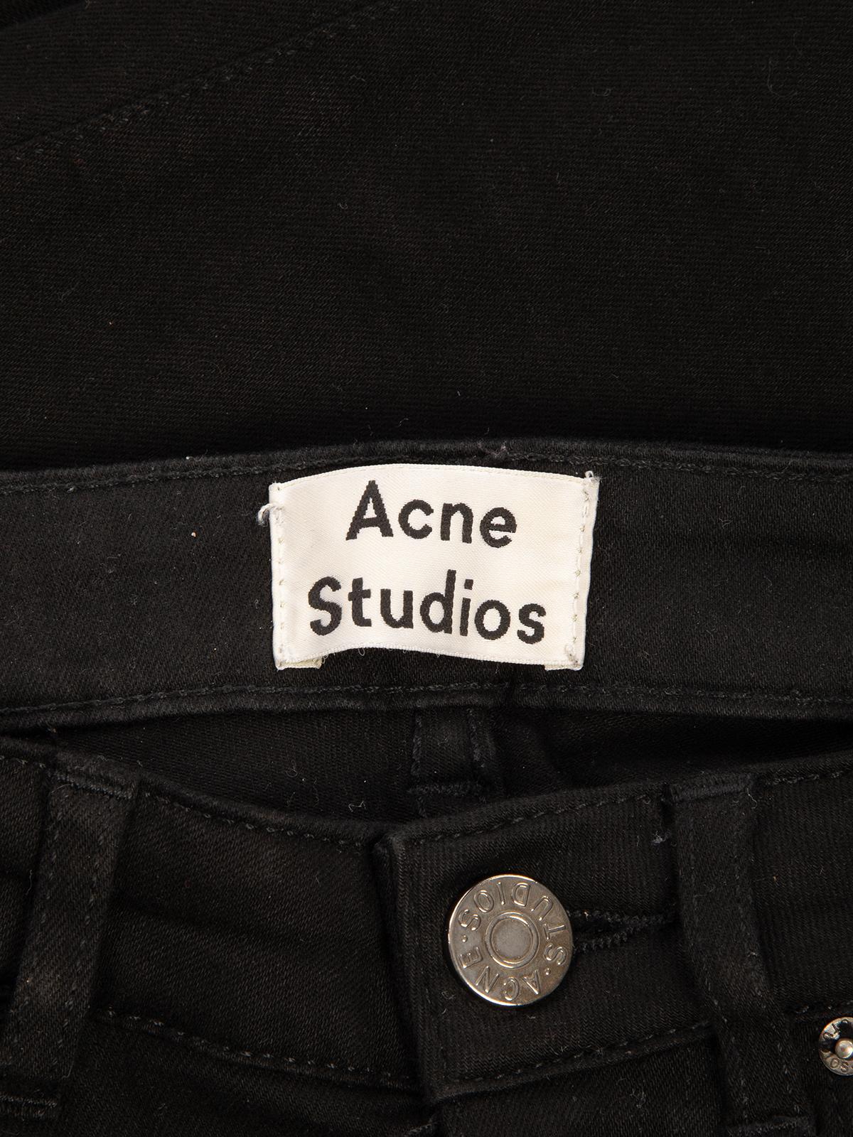 Pre-Loved Acne Studios Women's High Waist Straight Leg Denim Jeans For Sale 2
