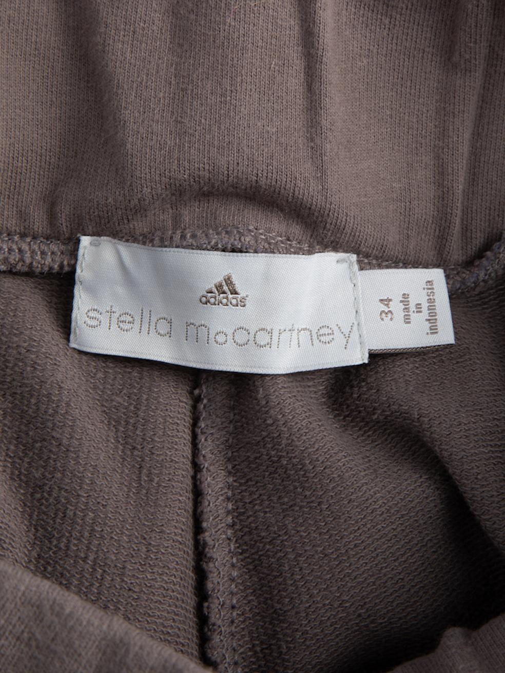 Pre-Loved Adidas By Stella McCartney Women's Mauve Straight Leg Joggers In Excellent Condition In London, GB
