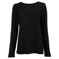 Pre-Loved Akris Women's Black Knitted Wool Sweater