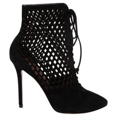 Pre-Loved Alaïa Women's Laser Cut Ankle Sandals