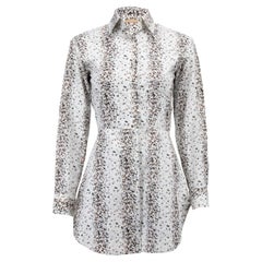 Pre-Loved Alaïa Women's Multicolour Button Up Cotton Shirt Dress