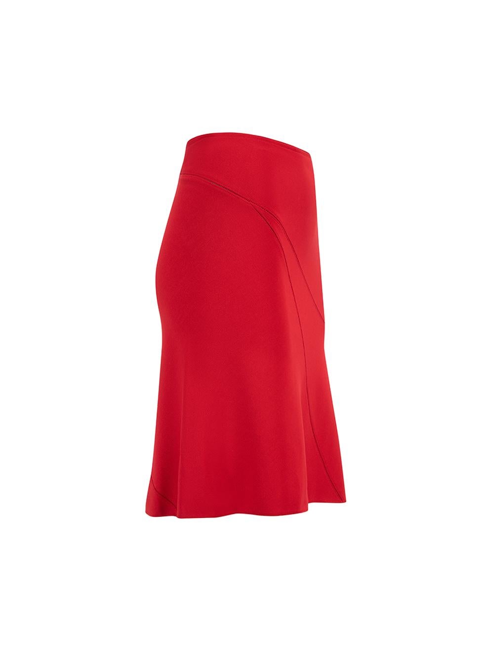 CONDITION is Very good. Hardly any visible wear to skirt is evident. Brand label has come unstitched at one side and there are minimal loose threads to the interior around the base of the zipper on this used Alaïa designer resale item. Details Red