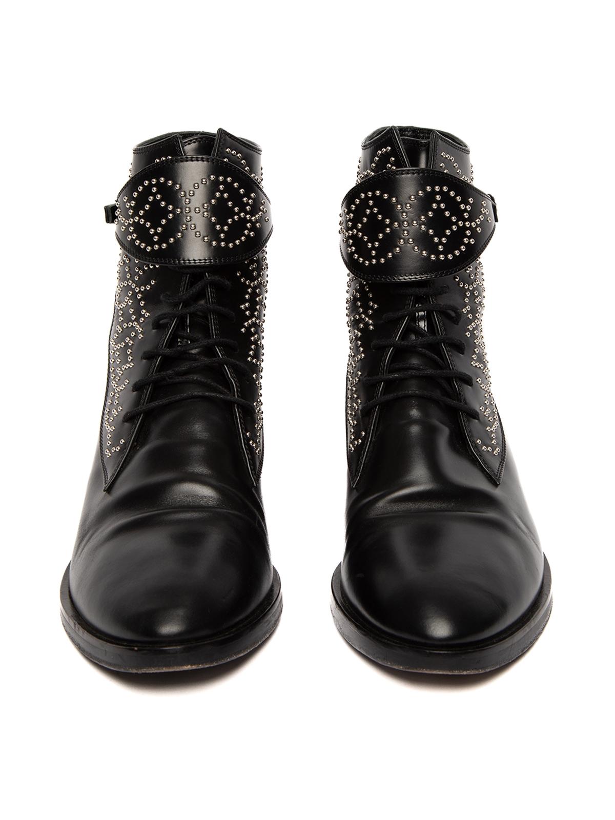 alaia studded ankle boots